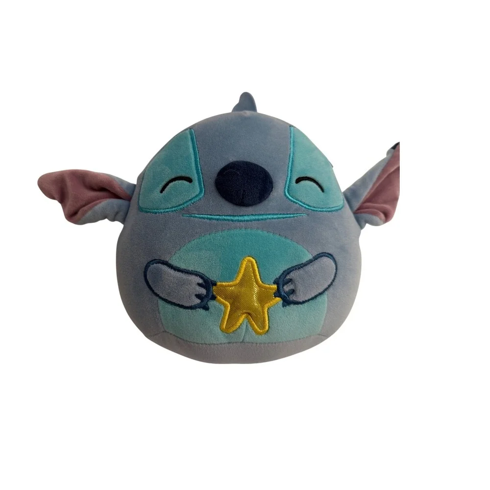 Disney Squishmallows‎ Stitch Plush Toy Stuffed Animal Blue Star Holding